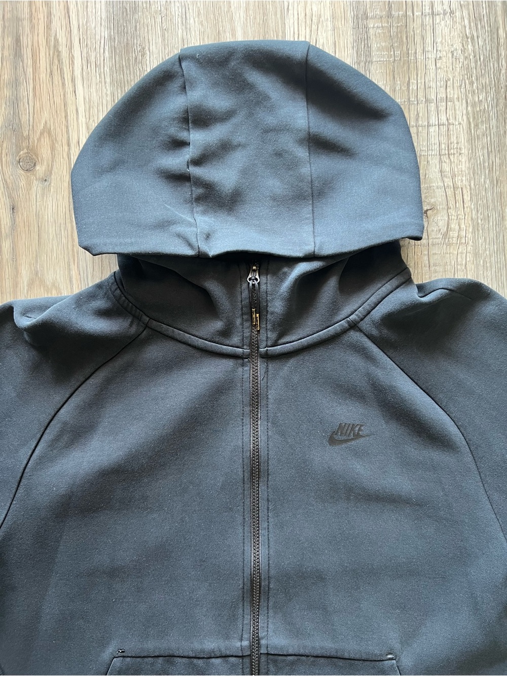 Nike Black Zip-Up Hooded Sweatshirt